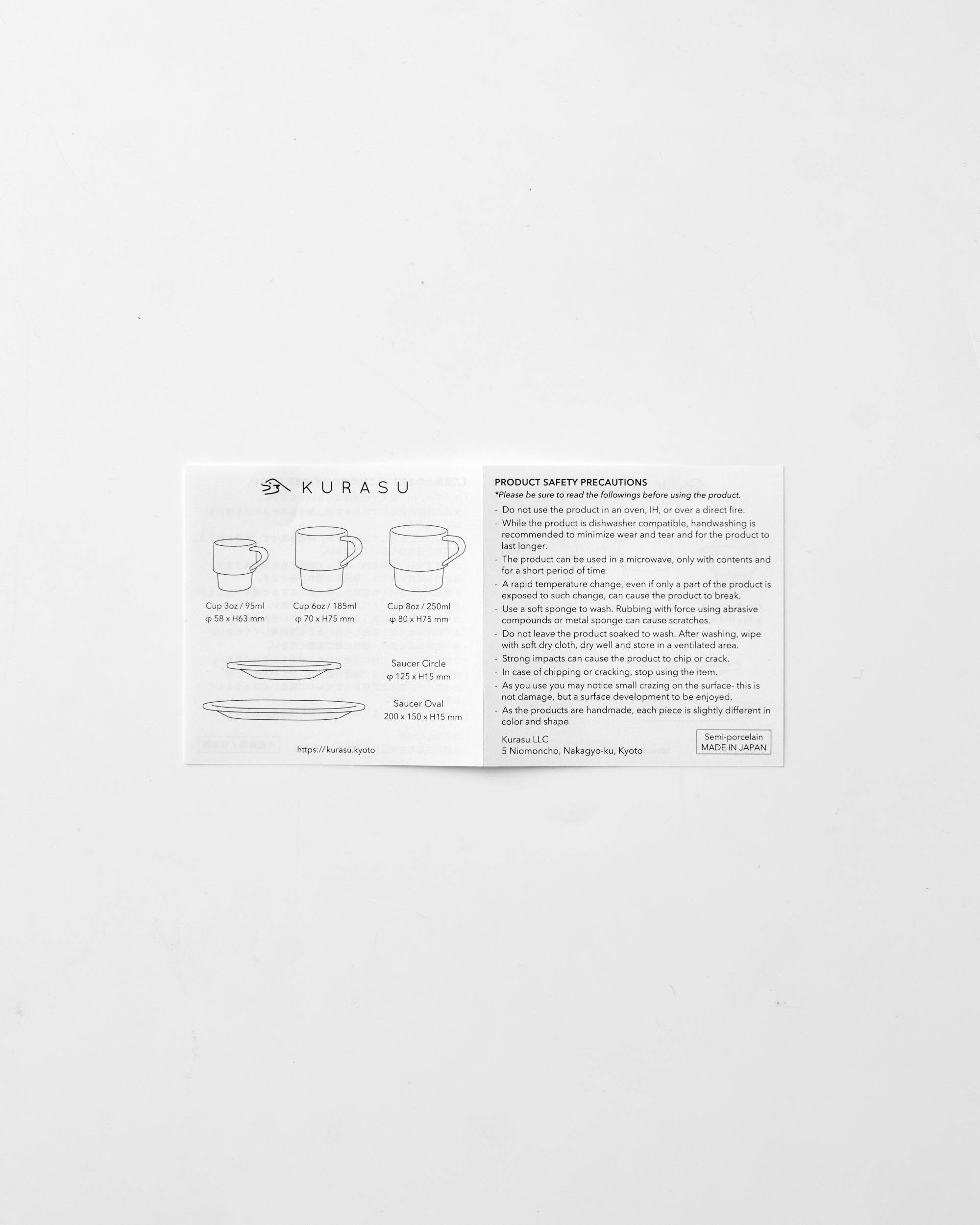 Kurasuオリジナル "Kyoto"シリーズ カップ