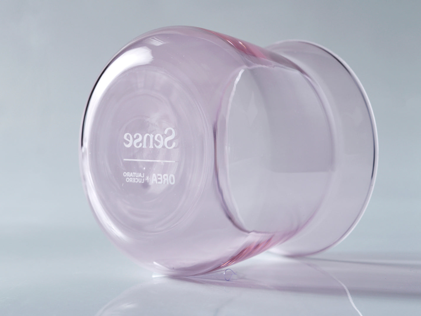 OREA Sense Glass Cup 275ml Pink and Black