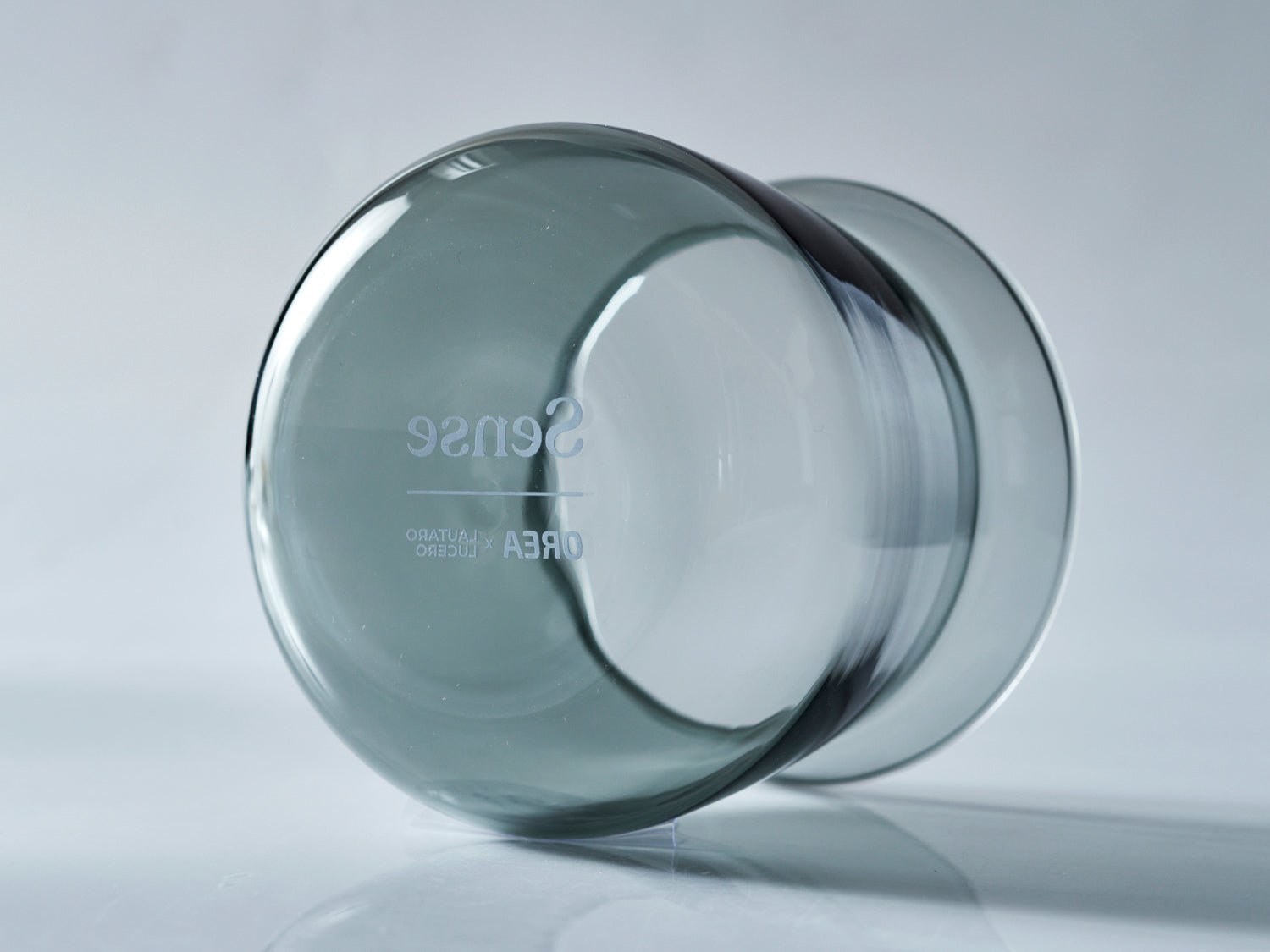 OREA Sense Glass Cup 275ml Pink and Black