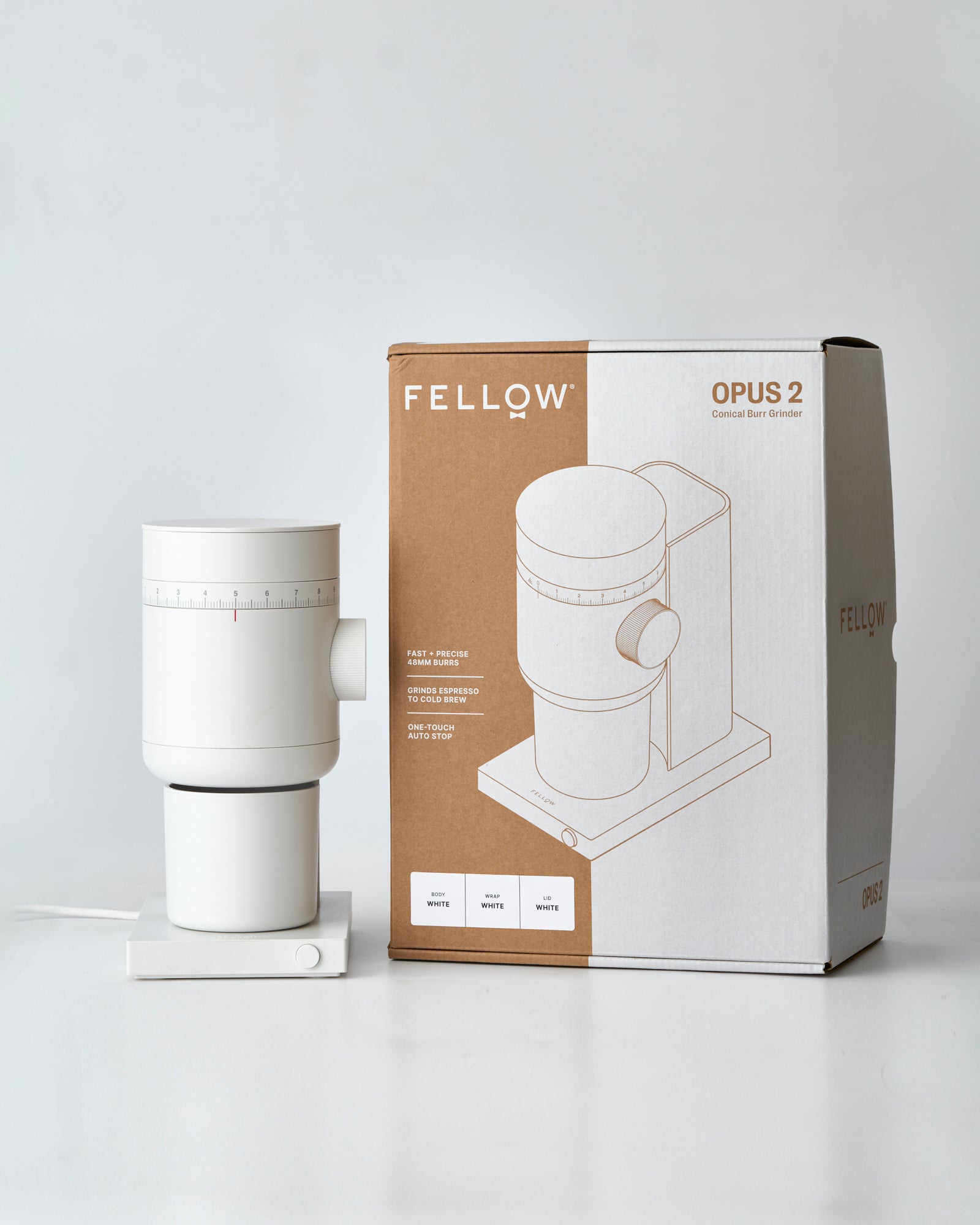 【予約販売】Fellow Opus2 Conical Burr Grinder 10%OFF+フェアフィールドミディアム 100g付き