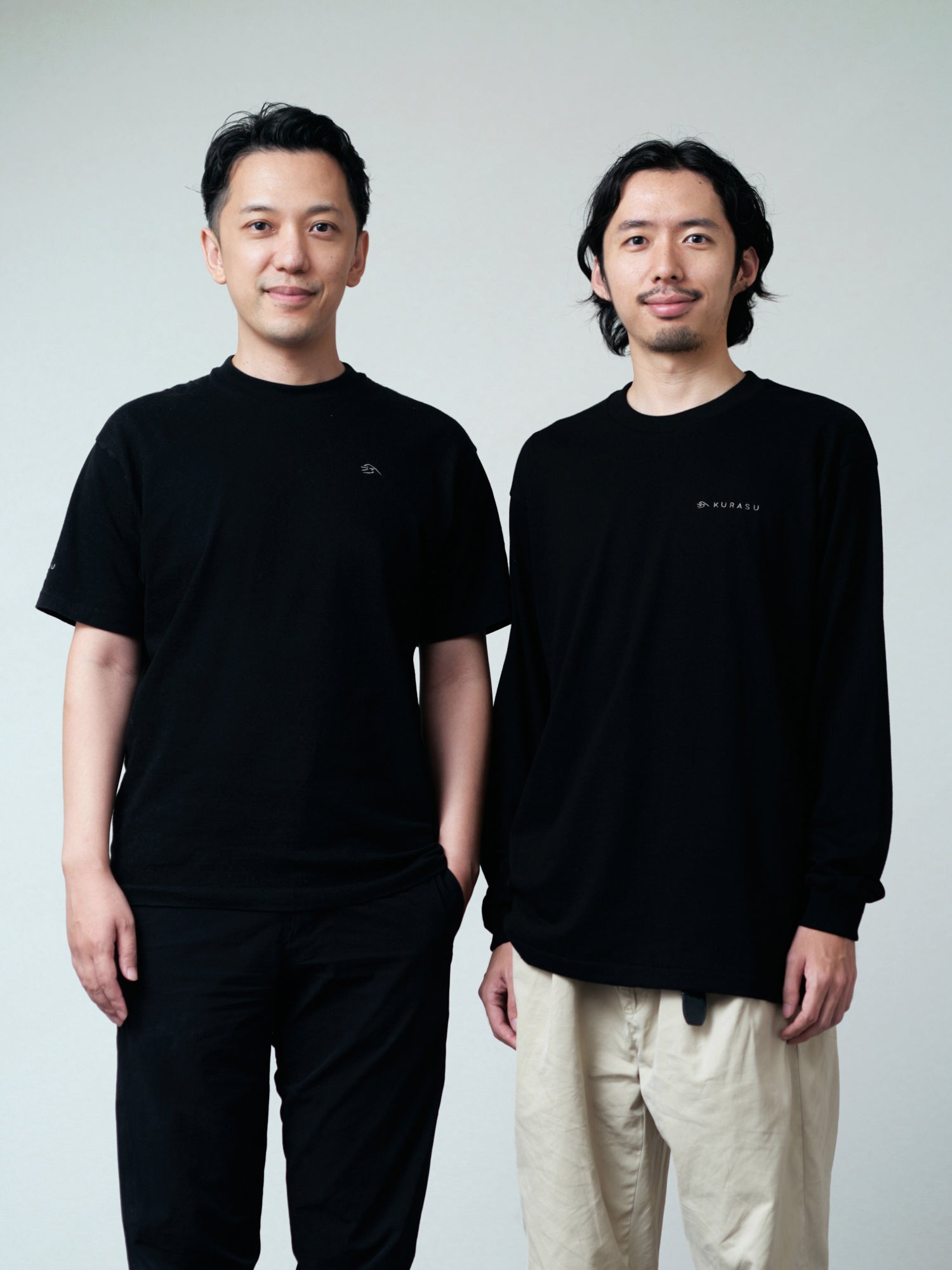 Kurasu オリジナルロゴ長袖Tシャツブラック