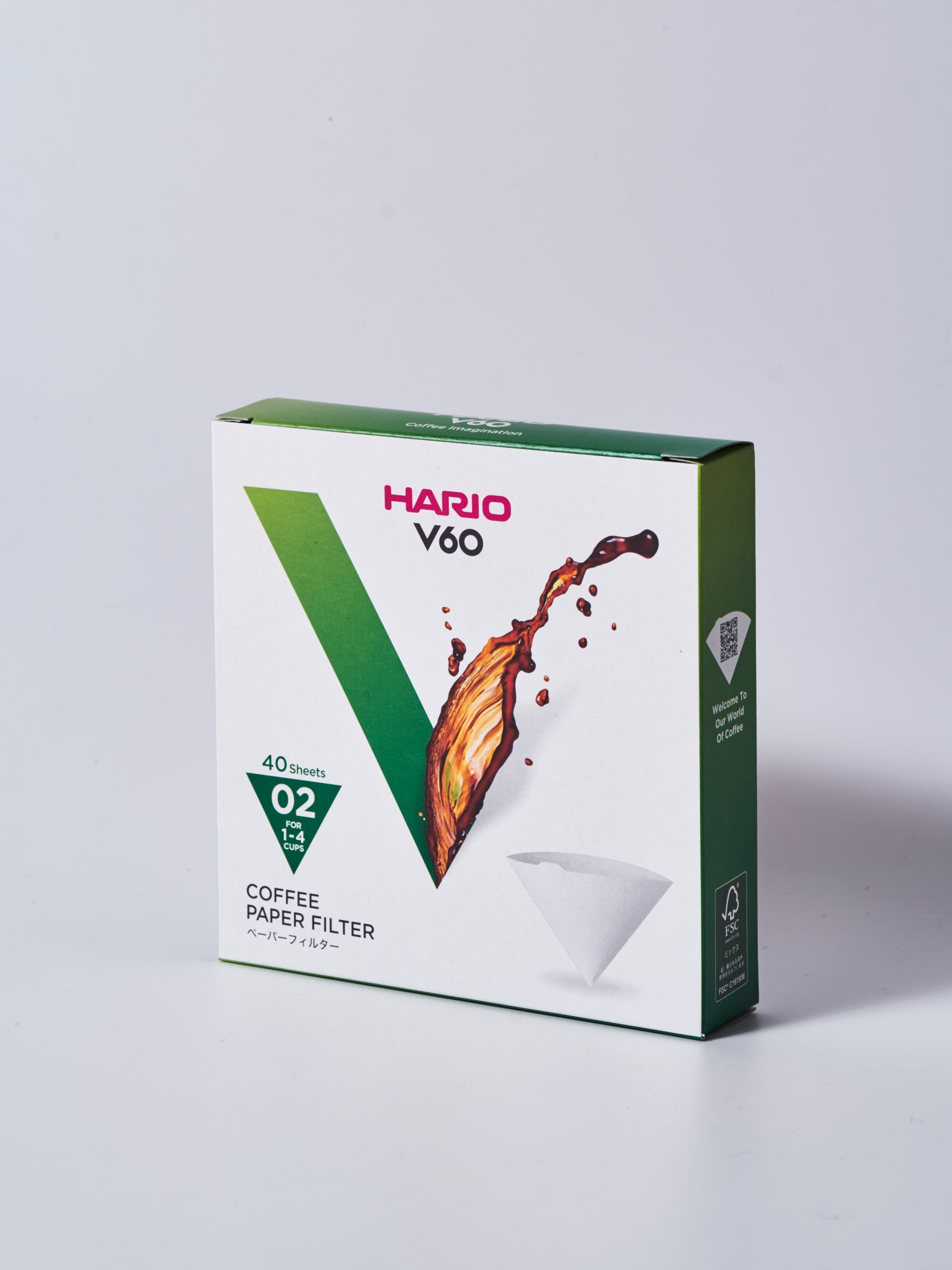 Hario V60 ペーパーフィルター ホワイト （40枚入り）