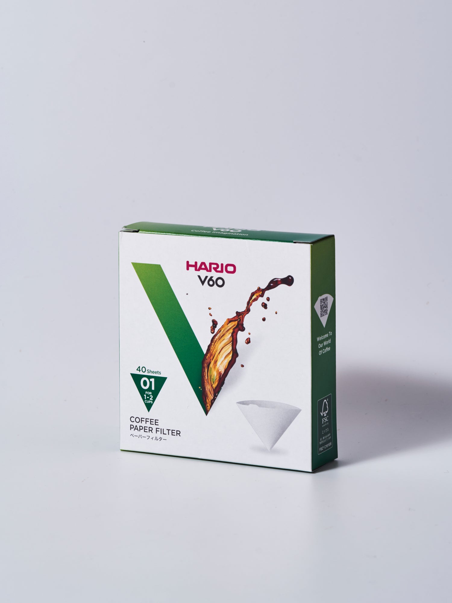 Hario V60 ペーパーフィルター ホワイト （40枚入り）